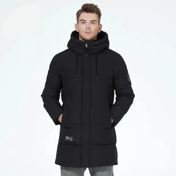 ICEbear winter jackets for men casual cotton coat mid-length Puffer parkas