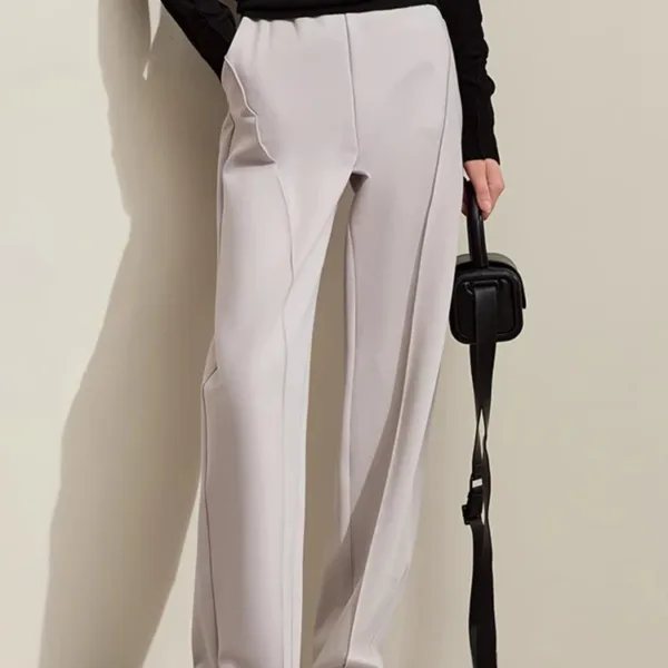 AMII Minimalism Spring New Arc Split Women's Casual Pants